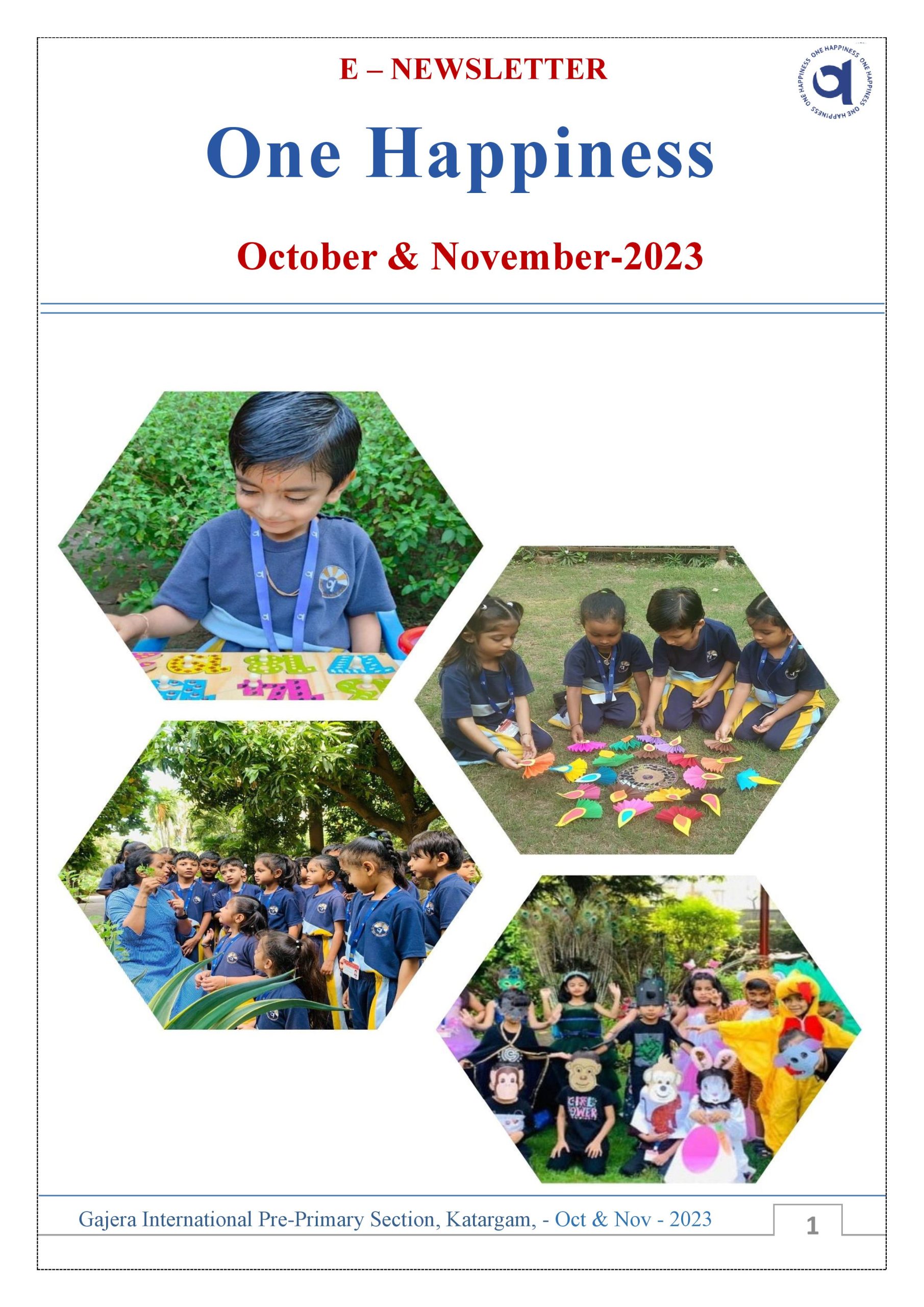E-Newsletter, October & November