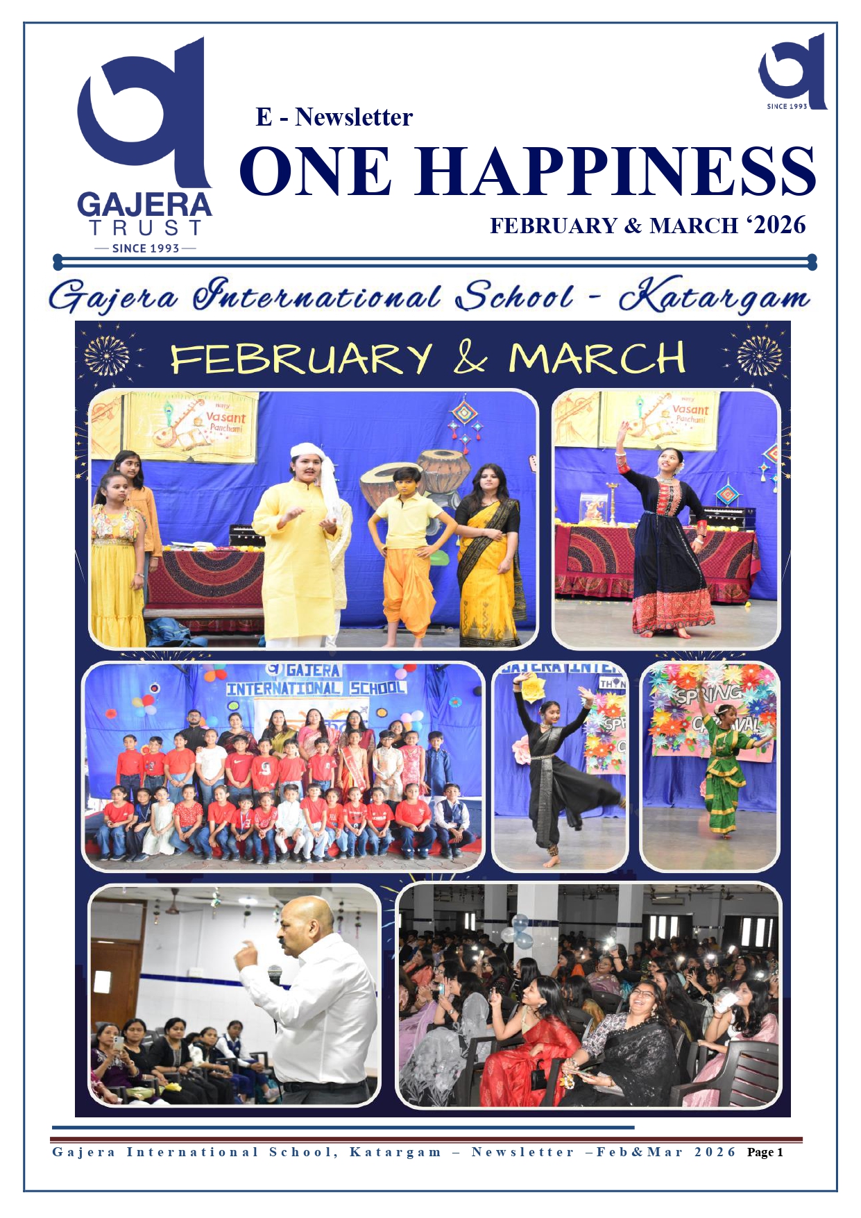 NEWSLETTER FEBRUARY & MARCH ’26